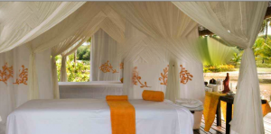 Uma das salas de massagem do sofisticadérrimo SPA!