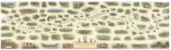 Mapa ilustrado da região do Douro!