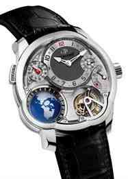 Este é o the best, pra meu gosto: GMT, em ouro branco e com o que me arrebatou: display de hora de 24 países que escolhermos! Docccc, se eu ganhar na Sena vou te dar este regalito de natal!!!! :-)