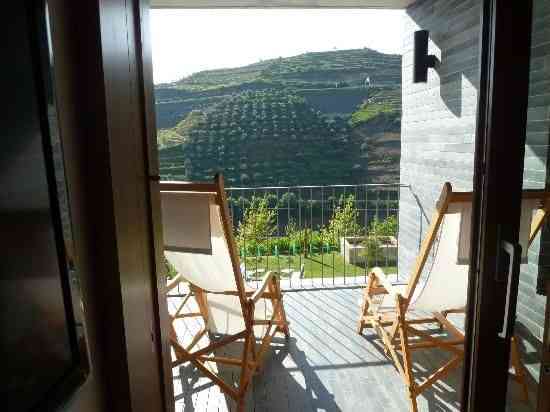 Vistas do nosso quarto – só vinhedos e oliveiras...