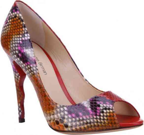 Alexandre Birman - Peep toe - piton e capreto - R$1420-1