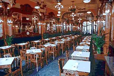 Interior do Café majestic, para uma refeição ligeira ou um café!