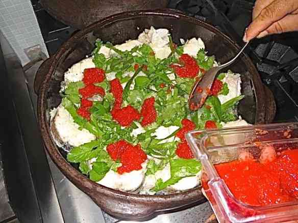 A vez do purê de tomate fresco...