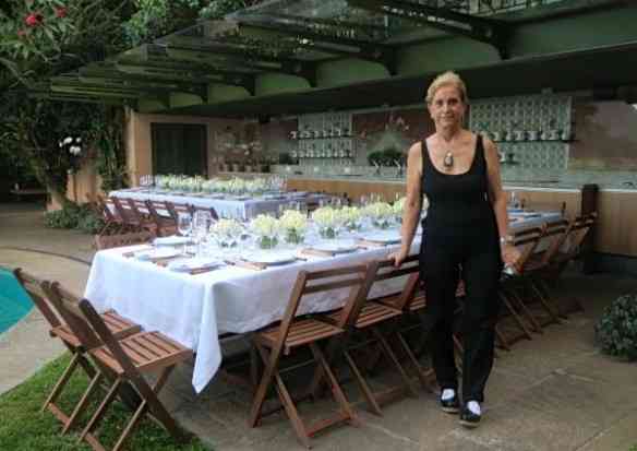 Madeleine Saad, a super chef que é chiquérrima e libanesa... Encomendei a ela um cardápio igual ao da casa de sua elegantérrima mãe... Ela arrasou!