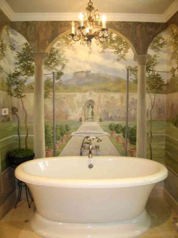 Lydick Bath Mural French