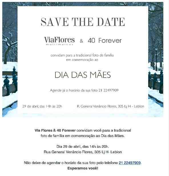 UM Presente Lindo DA Viaflores & 40forever Comemorando O DIA DAS Mães!