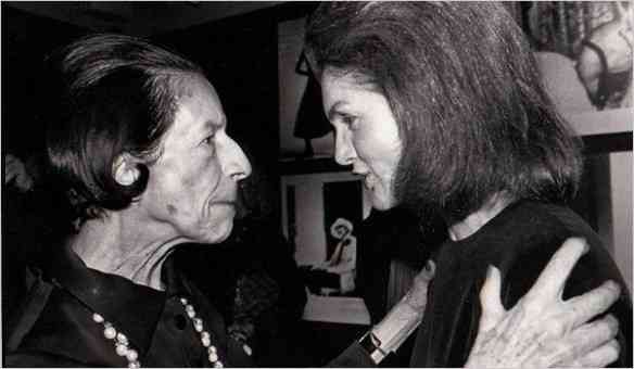 Com Diana Vreeland: Editaram um livro juntas... Tudinho é contado pra nós!