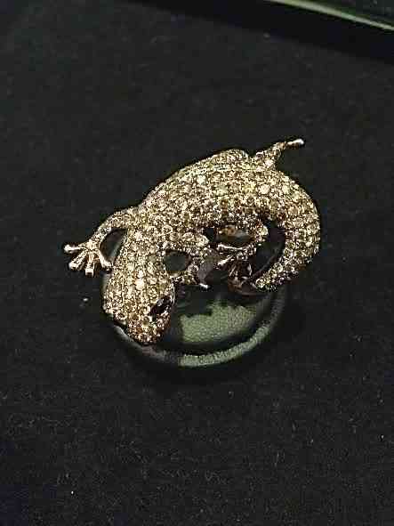 Termino com este mimo mais gracioso, em forma de anel: salamandra pra proteger!