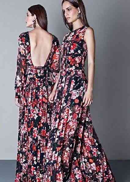 Em duas versões, calor e frio, este vestido de seda estampada é lindo e versátil 