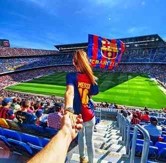 E por que não torecer pelo Barça, em pleno Camp Nou, Barcelona, "bine sûre"?!