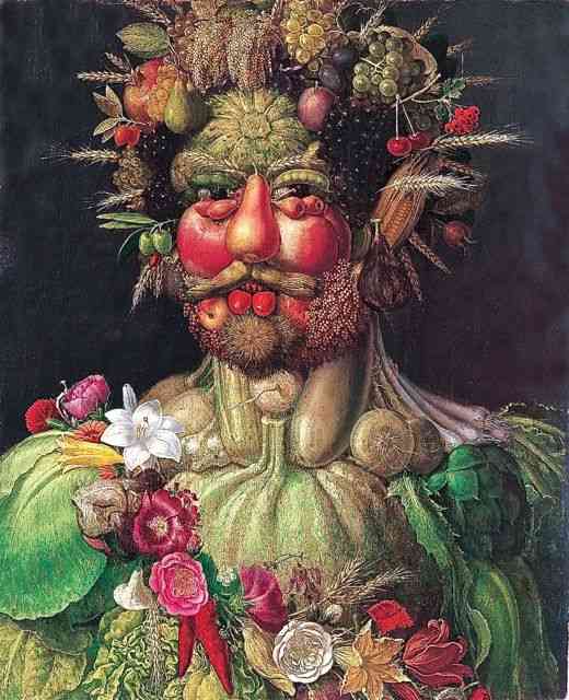 Esta figura de Giuseppe Arcimboldo é um somatório em dó maior do que verão abaixo!