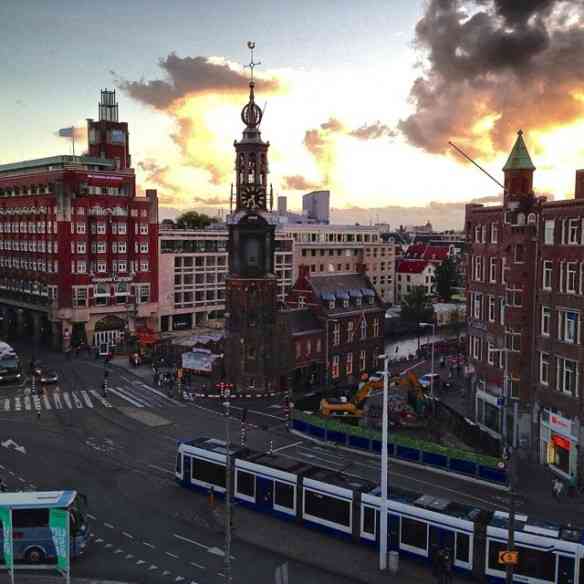 Vista do meu quarto no elegante Hotel De L'Europe!