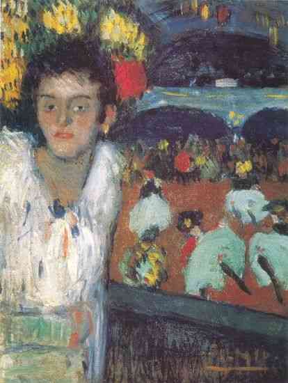 “No Moulin Rouge” : Quadro em que Picasso e Toulouse Lautrec se confundem e Picasso começa a assinar suas