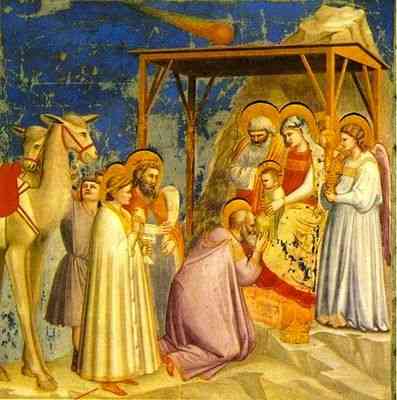 “Adoração dos reis Magos”, do grande Giotto, minha representação preferida deste dia de festa! 