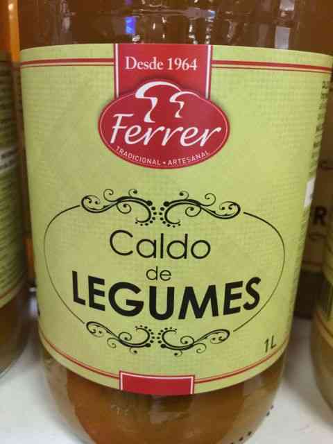 Tem também caldo de legumes...