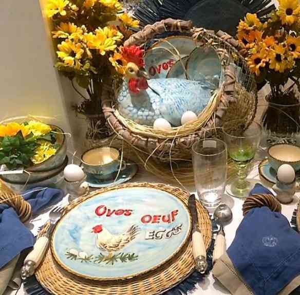 Pirei com esta louça da coleção "Galinha dos Ovos de Ouro: Nada como começar o dia vendo coisas lindas!