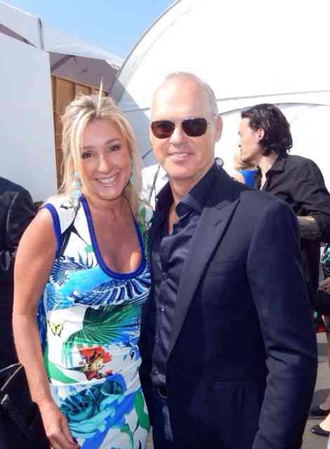 Ainda no Oscar 2015, Letícia com o Batman, Michael Keaton!