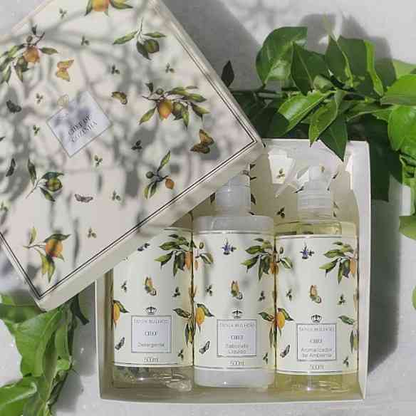 A linha Chef da TB ajuda a nossa cozinha a ficar mais requintada. Composta por detergente, sabonete líquido e aromatizador especial para o ambiente, é um luxo só!