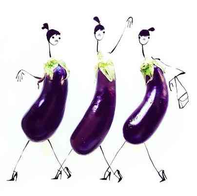 Beringelas fashion week!