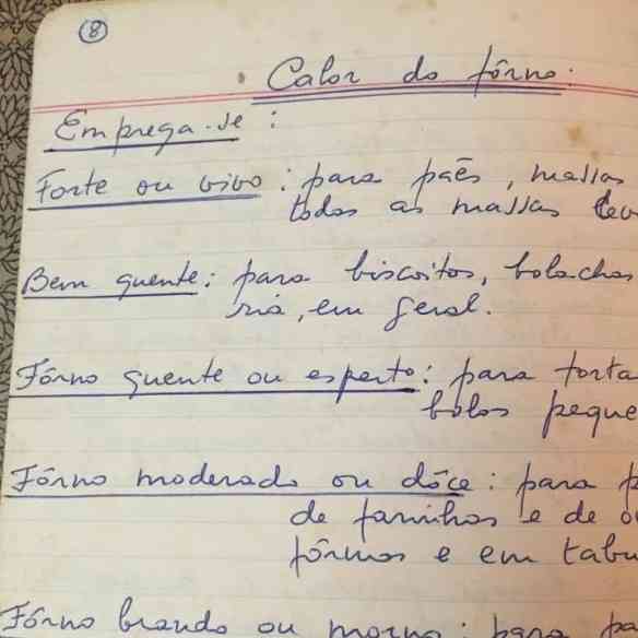 Vejam que delícia de instrução: calor do forno!