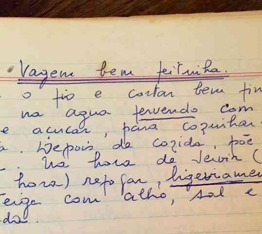 Suas receitas vão desta misteriosa "Vagem bem feitinha...." 