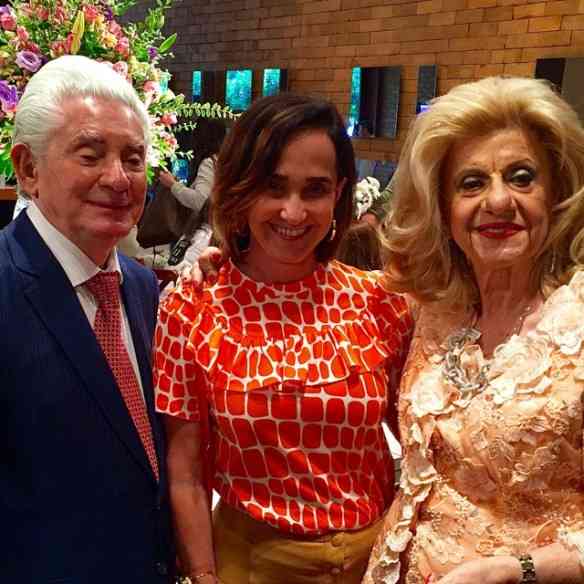 Com os maravilhosos Moyses e Rachel Sterenfeld, no almoço de lançamento da linda coleção de natal da "Rachel Rio Jóias", "label" que criaram há 65 anos: luxo só!