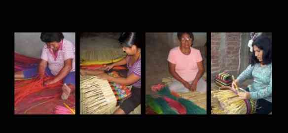 Artesãs peruanas em ação...