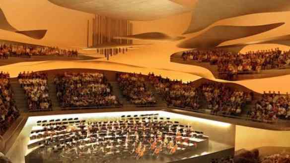 A sala de concerto deslumbrante!