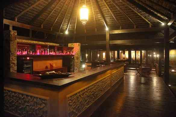O generoso bar do hotel...