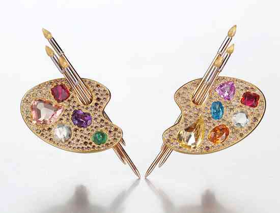 SUZANNE SYZ Painter's Palette earrings