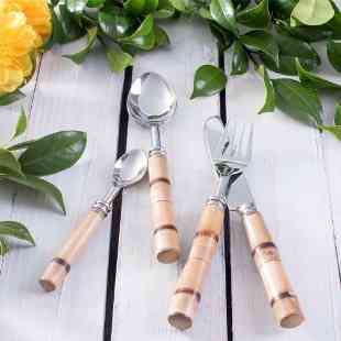 Faqueiro de bamboo super "cool"...