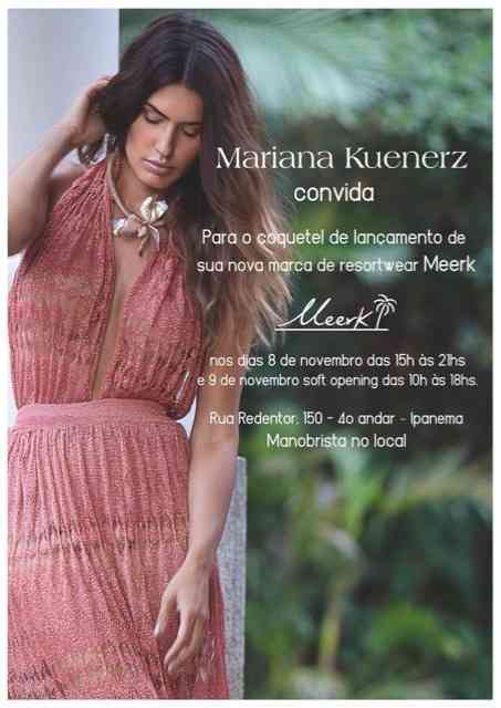 “Meerk” OU A NOVA Grife DE “Resortwear”, BY Mariana Kuernerz: LUXO SÓ!