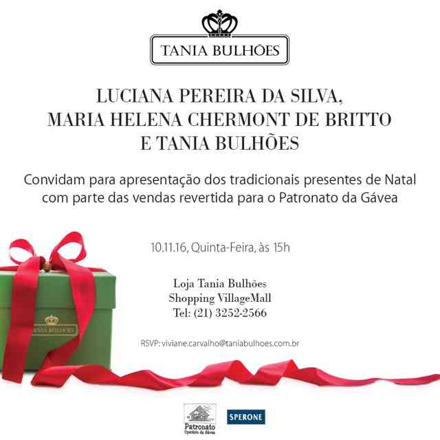 Parceria Super DO BEM: Patronato DA Gávea & Tania Bulhões!