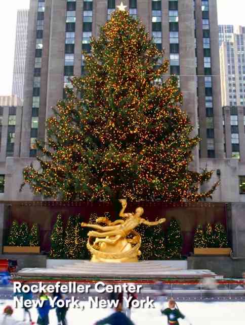 Quem chega em Nova York pra curtir o natal, tem obrigação de conferir a famosa árvore do Rock