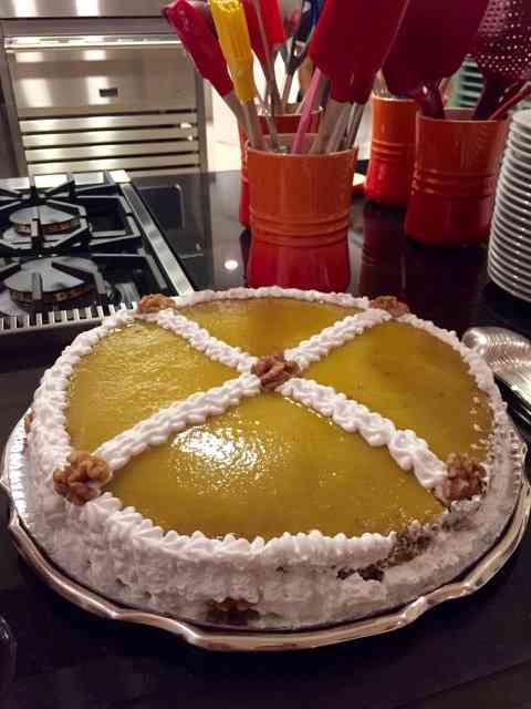 Ou esta torta de ovos moles d'Aveiro", feita pela grande Marta Proto... Foi uma noite inesquecível!