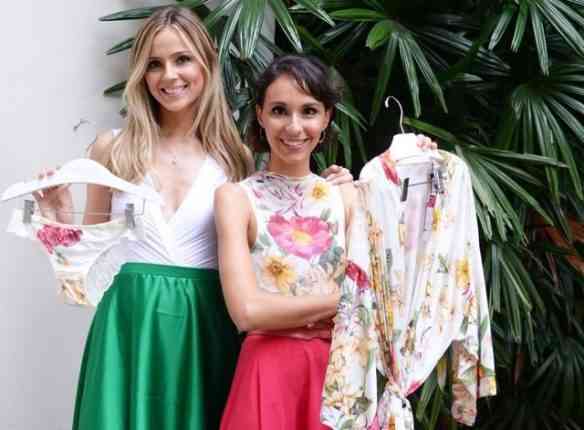 As lindas parceiras Carplina Etz e maria Mendes e a nova linha de lingerie: luxo só!
