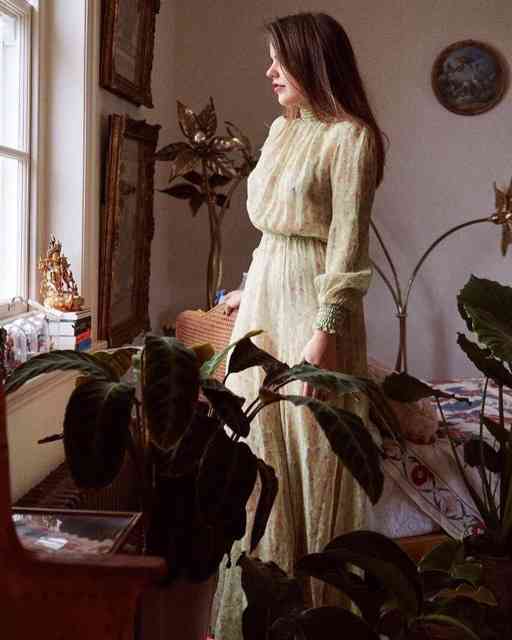 Demais este vestido e Alix, romantismo puro!