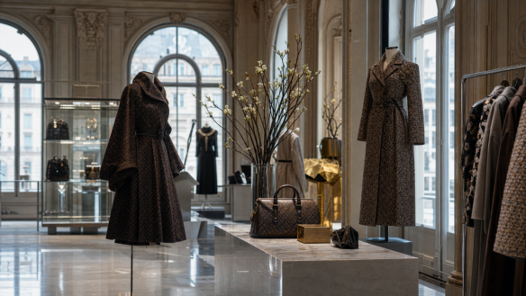 Imagem editorial de Marc Jacobs para Vuitton em Paris