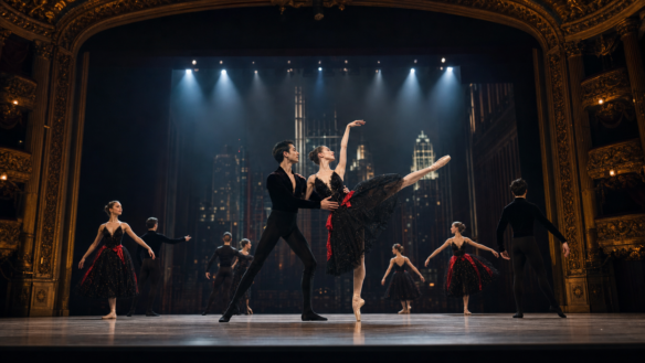 Imagem editorial do Valentino no New York Ballet